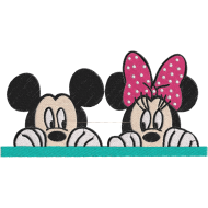 Matriz de Bordado Mickey e Minnie 1